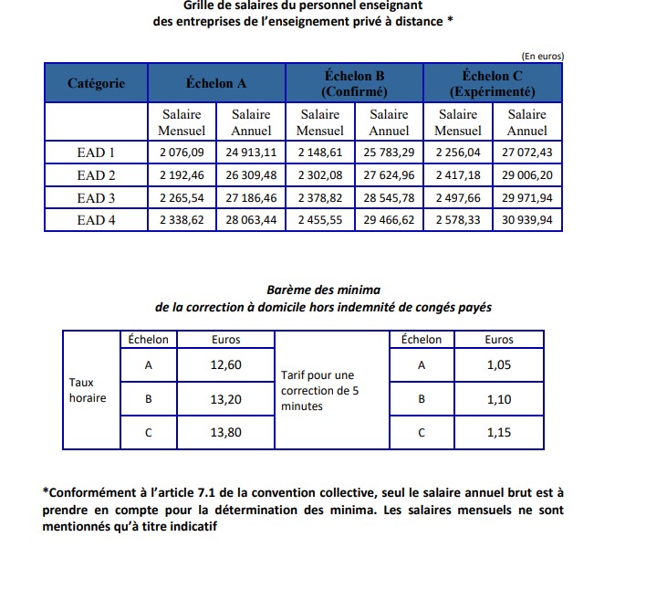 grille EPI enseignement à distance